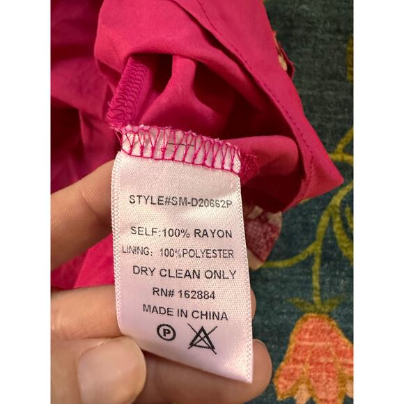 NWT Mahina Tropical Front Tie Babydoll Top Size Medium - Picture 6 of 6